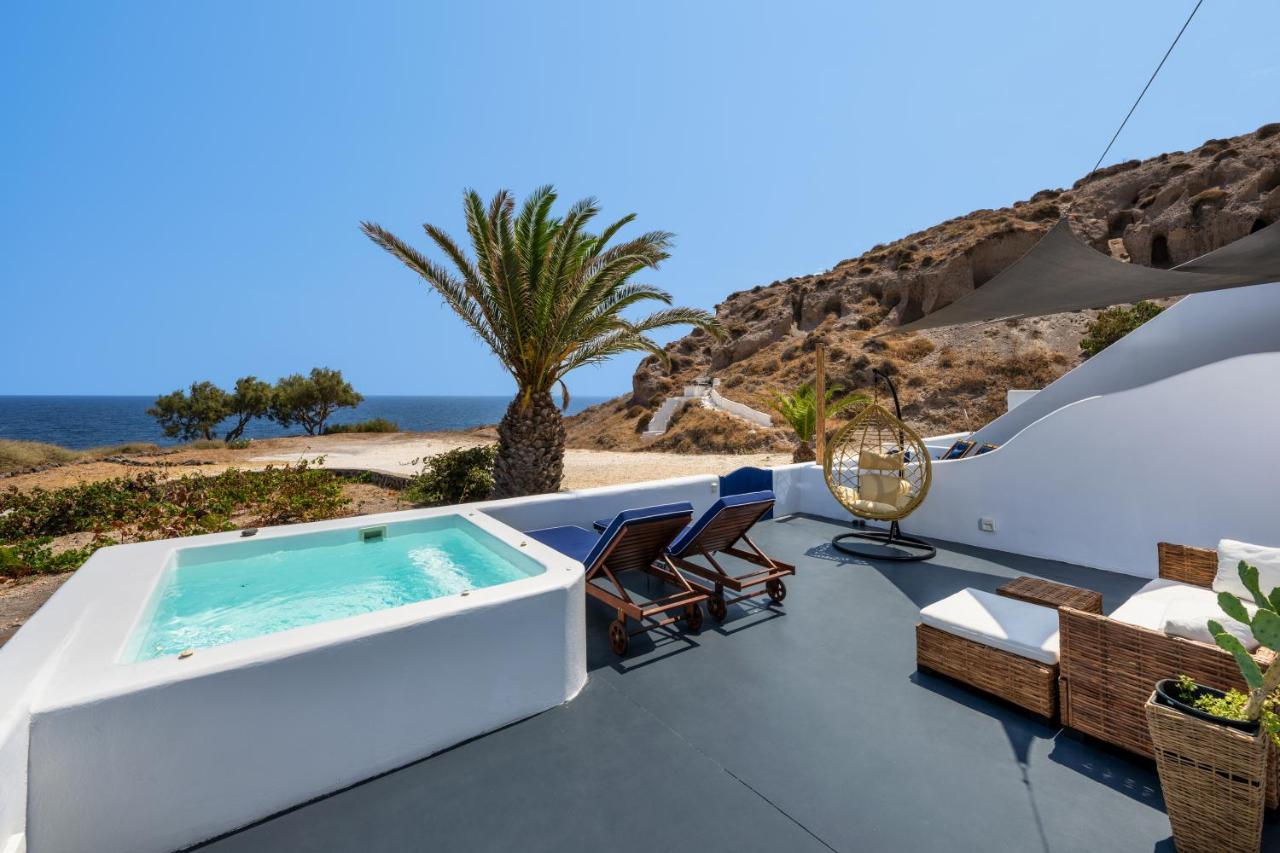 Peaceful Seafront Retreat In Santorini -Sonus Mare Beach Houses Vourvoúlos Buitenkant foto
