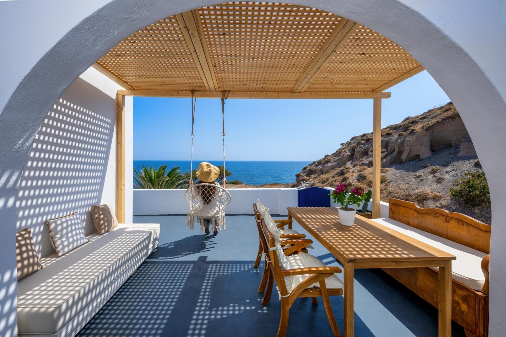 Peaceful Seafront Retreat In Santorini -Sonus Mare Beach Houses Vourvoúlos Buitenkant foto